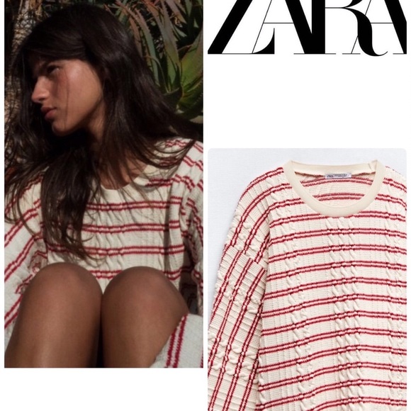 Zara Striped Sweatshirt - Picture 3 of 7